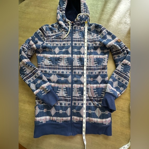 Roxy SNOW Junior's Frost Printed Fleece Jacket - medium - Picture 8 of 13